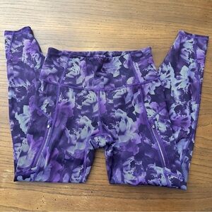 Athleta Rainier printed tight leggings S